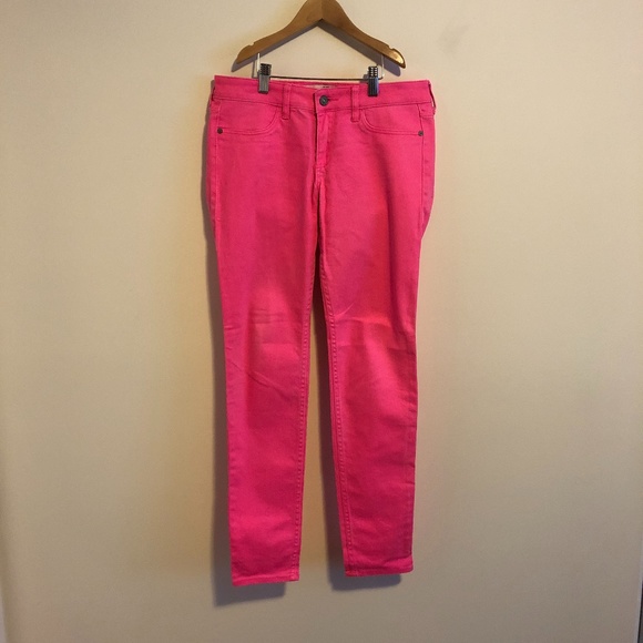 Abercrombie & Fitch Hot Pink Skinny Jeans - Picture 3 of 8